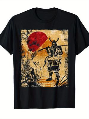 Vintage Samurai Japanese Art Fighter TShirt Made of Featuring a Soft And Comfy Crew Neck And S Perfect As a Gift for Loved Ones Available In Sizes S T