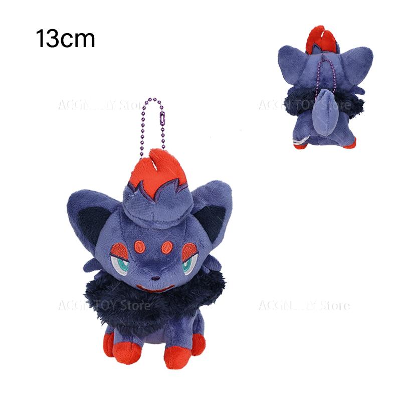 6 Styles Zorua Hisuian Zorua Shiny Plush Toy Keychain Stuffed Toys High Quality Birthday Gifts