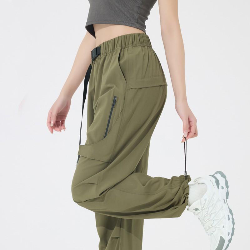 Womens Casual Cargo Pants Outdoor Waterproof Loose Fit Trousers Hiking Running Fishing