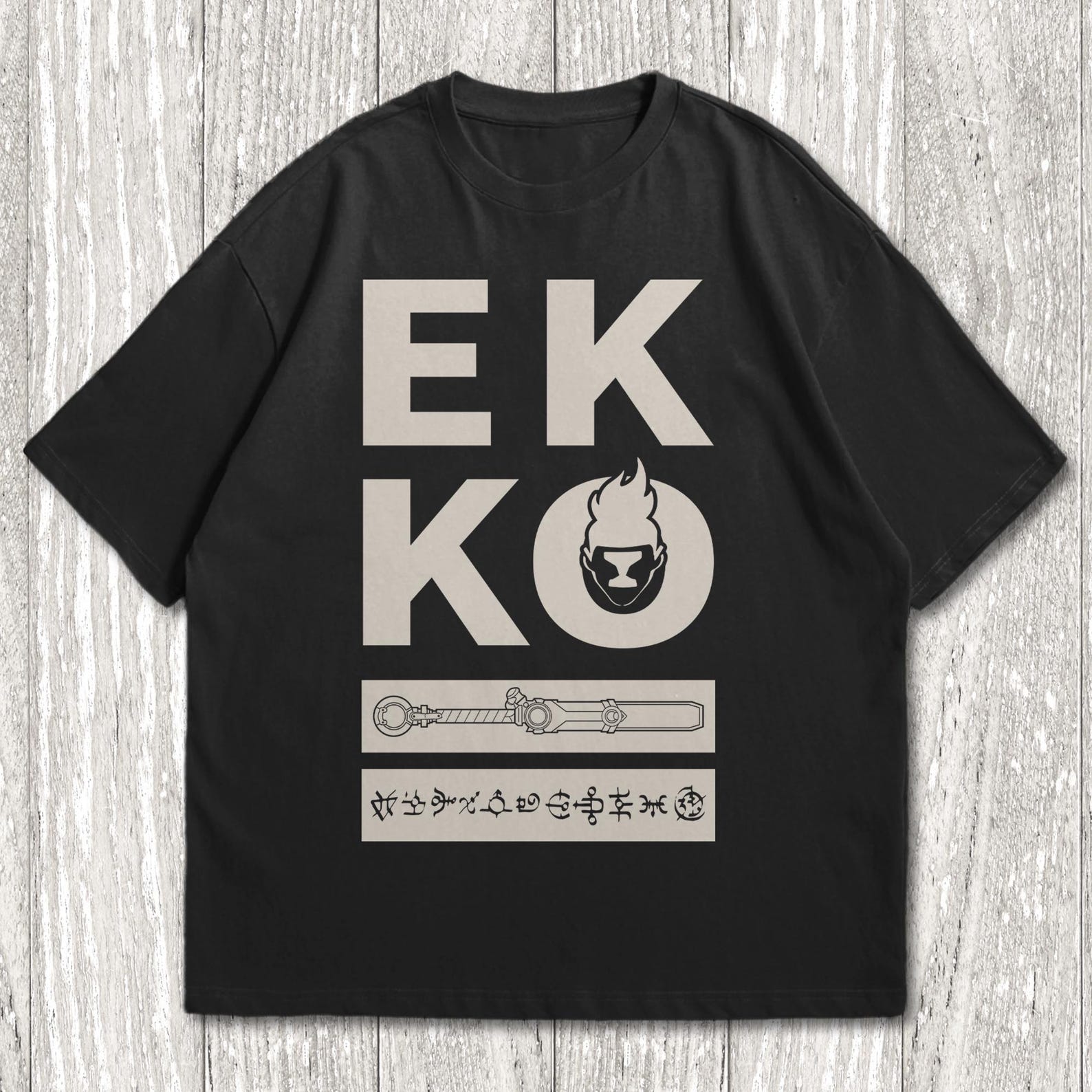Ekko Arcane Tee, Ekko Arcane T-Shirt, Tv Series T-Shirt, Arcane Merch, Graphic Tee, Pop Culture Shirt, League of Legends (LOL) Gaming Shirt 4XL