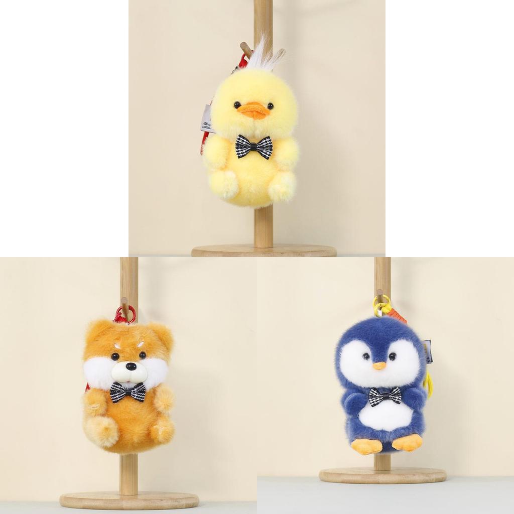 Plush Animal Keychain With Cute Penguin And Koala Characters For Kids And Teens