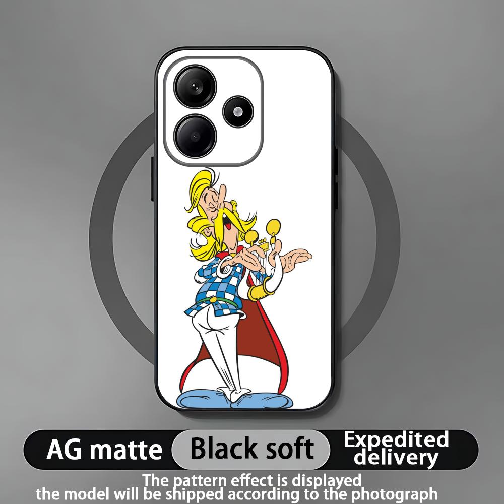 A-Asterix Phone Case For Xiaomi Redmi Note 14 13 12 11 Pro Plus S 5G 4G Soft Black Phone Cover