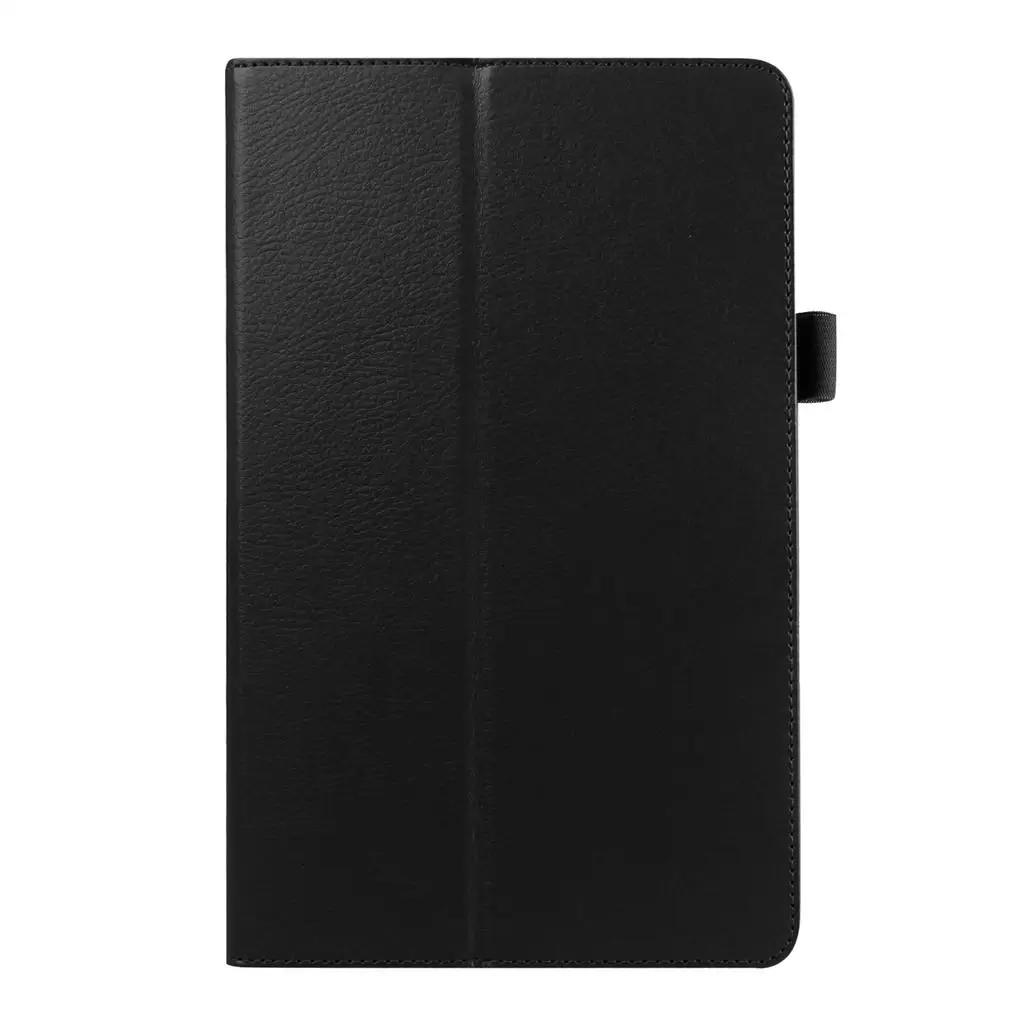 Étui pour Galaxy Tab A 10.5 Fin Cuir PU Support Pliant Housse de Protection pour Tablette Pour Samsung SM-T590 SM-T595 Étui SM-T590 SM-T595 noir