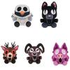 New 99 Nights In The Forest Black Cat Plush Cute Pink Baby Deer Stuffed Doll Funny Blue Owl Red Goat Plush Toy For Kid Gifts