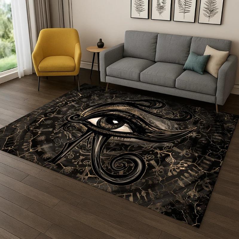 Egyptian Culture PrintLarge Carpet Anti-slip Wear-resistant Soft Mat for Living Room and Bedroom Rug So Classic and Beautiful