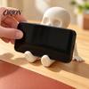Hands Free Movie Viewing Stand 3D Printed Skeleton Phone Stand, Rack, Gothic Stable Smartphone Cradle Skull Cell Holder for Desk Desktop Figure