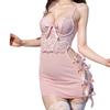 Sex underwear Sexy uniform Pure desire nightdress Light luxury butterfly suspender skirt Fun perspective hip skirt Lace suit