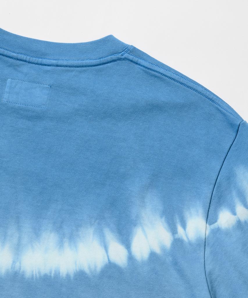 UJ BECOMING Robe Tie-Dye Short Sleeve T-Shirt - Blue