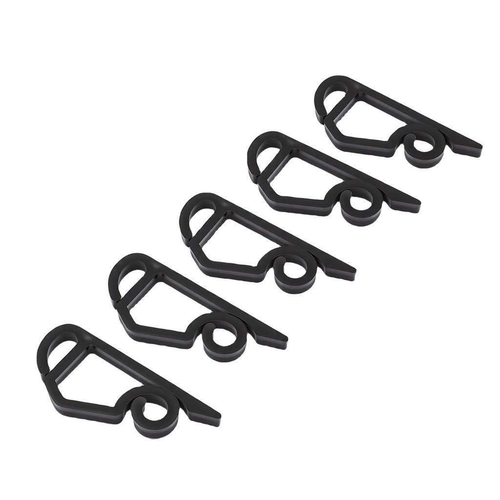 200 Pcs Xmas Light Clip Black Plastic Weather Proof Holiday Gutter Hook Clip for String Lights Decorations
