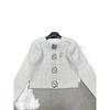 Miu Style 2025 Winter Swirl Buckle Plaid Knit Cardigan - Age-Reducing, Casual, Versatile Outerwear Top