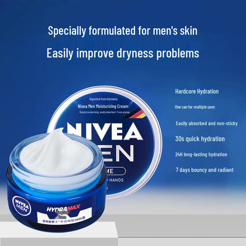 Nivea Men Deep Hydrating Face Cream Twin Pack