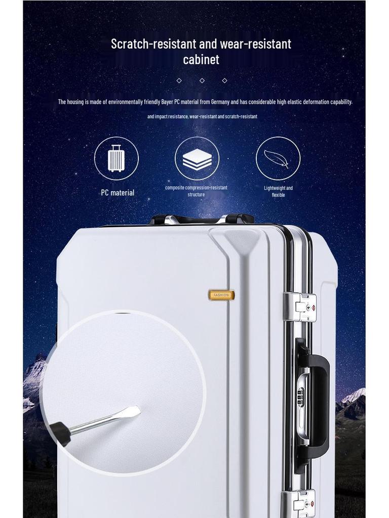 High-End 22” Travel Suitcase: Sit-On Design, 20” Carry-On for Men, Women, College Students, Business, and Large Capacity 26” Trolley Case