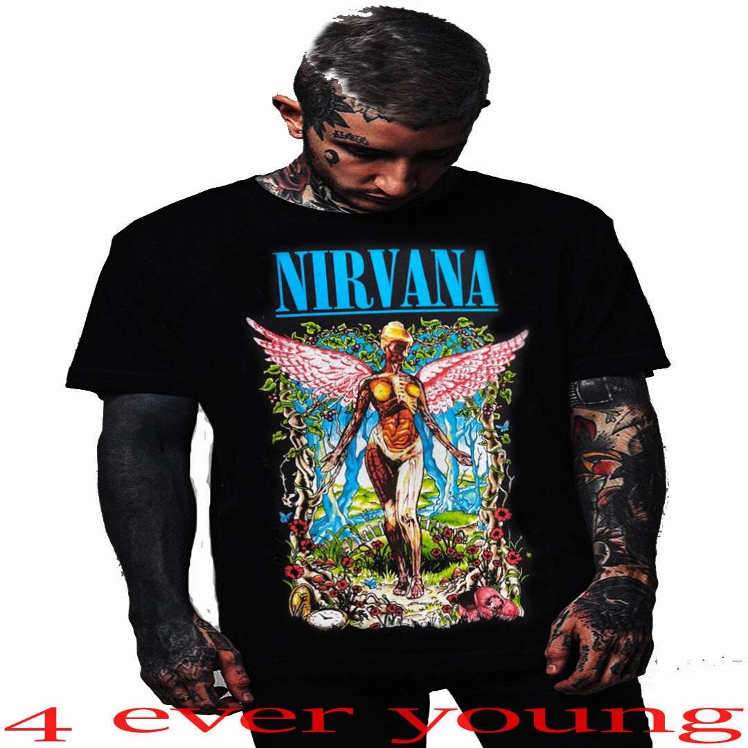 NIRVANA IN UTERO GRUNGE PUNK ROCK T-Shirt Men s SIZES S