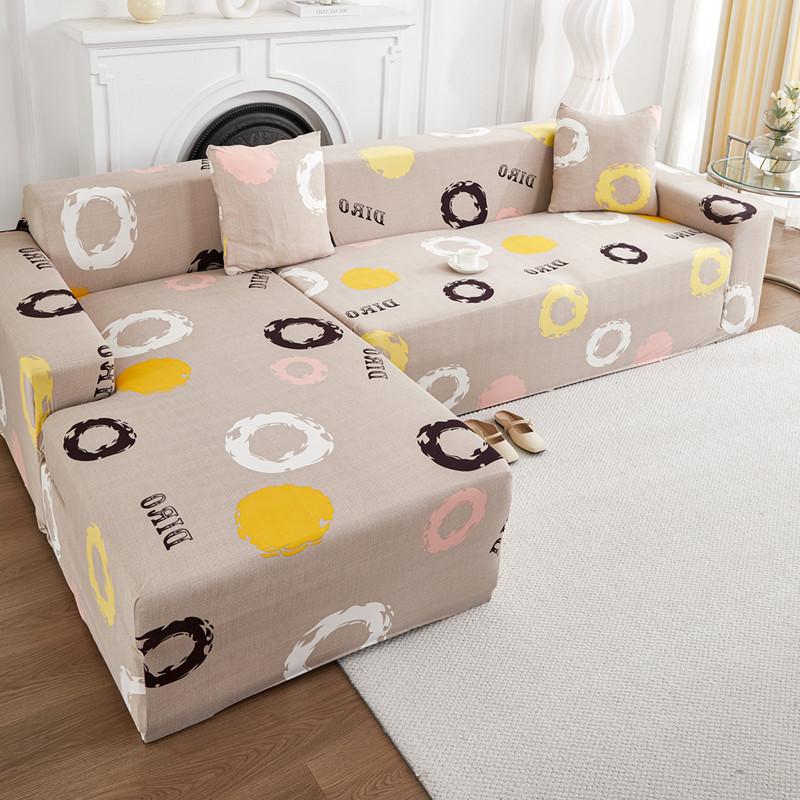 Milk Silk Elastic Sofa Cover All Inclusive Universal Set Suitable for All Seasons Cartoon Empress Sofa Cover Lazy Person To Prevent Cat Scratches