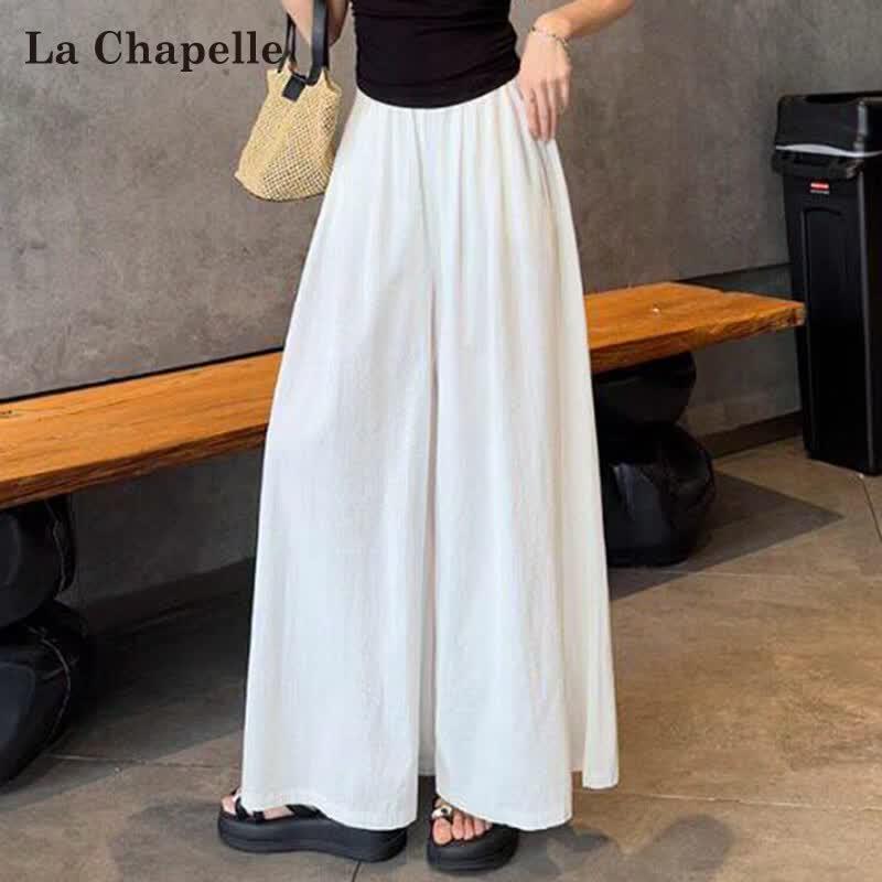 Женские укороченные брюки-кюлоты La Chapelle из смесовой ткани тенсел и льна XL