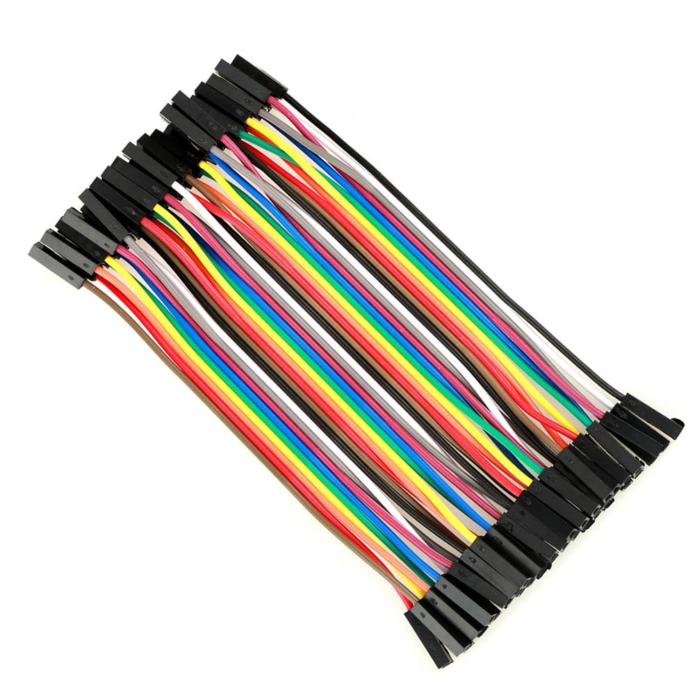 5 PCS 40 Pin Female to Female Dupont Wire Colorful Breadboard Jumper Wires  for Raspberry PI