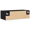 Wall Cabinet Black Oak Effect 68 x 30 x 20 cm Engineered Wood