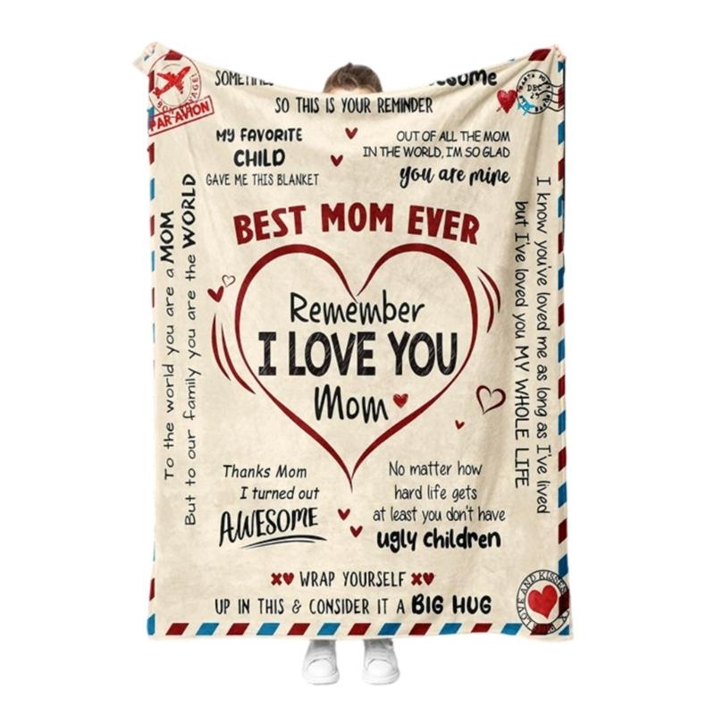 Portable Birthday Girls Blanket Lightweight Polyester Blanket Bed Decors For Travel Camping And Outdoor Activity