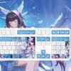 MAIMOOO Genshin Impact Columbina Keycaps Cherry Pbt Heat Sublimation Customization Diy Russian Keyboard Keycaps