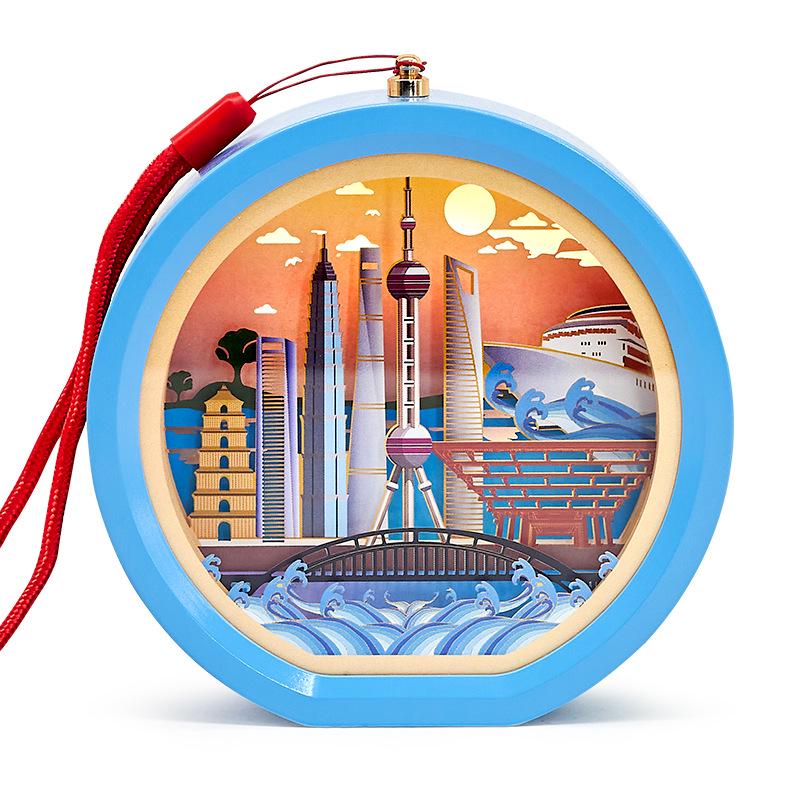 

Cultural & Creative Handheld Lanterns: Corporate Anniversary & Festival Souvenir DIY Paper-Cut Gifts