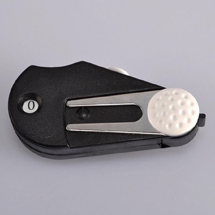 5 in 1 Folding Golf Divot Repair Tool with Brush Green Fork Score Counter Grooves Cleaning Tool Golf Pitch Accessories