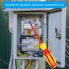 Heimwerker-Werkzeugset Komfortabler Griff 18-teiliges isoliertes Elektriker-Schraubendreher-Set für sichere Anwendung Haushaltswartung