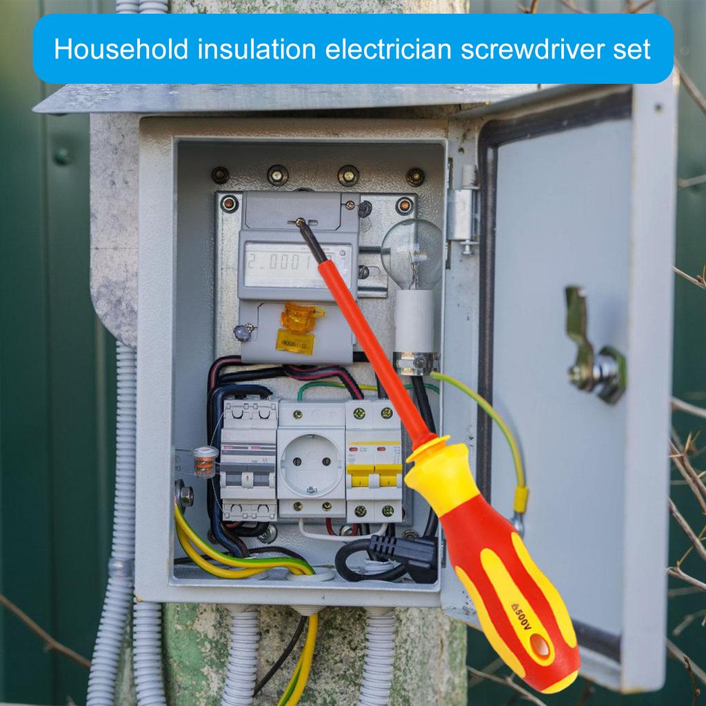 Heimwerker-Werkzeugset Komfortabler Griff 18-teiliges isoliertes Elektriker-Schraubendreher-Set für sichere Anwendung Haushaltswartung