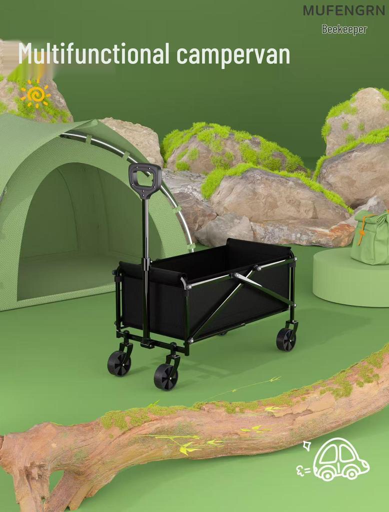 Carrinho de Bebê Dobrável para RV ao Ar Livre: Carrinho Grande para Camping e Piquenique