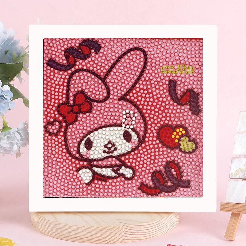 Sanrio Children's Diamond Painting with Frame Stickers - DIY Handmade Gift Set