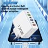 120W Multi-Port Fast Charger: 3 USB + 3 PD, US/EU/UK Compatible