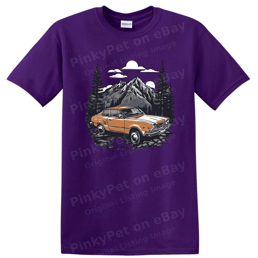 Tricou Aventură Mașină Vintage Tricou Retro cu Peisaj Montan Cadou pentru Iubitorii de Aer Liber