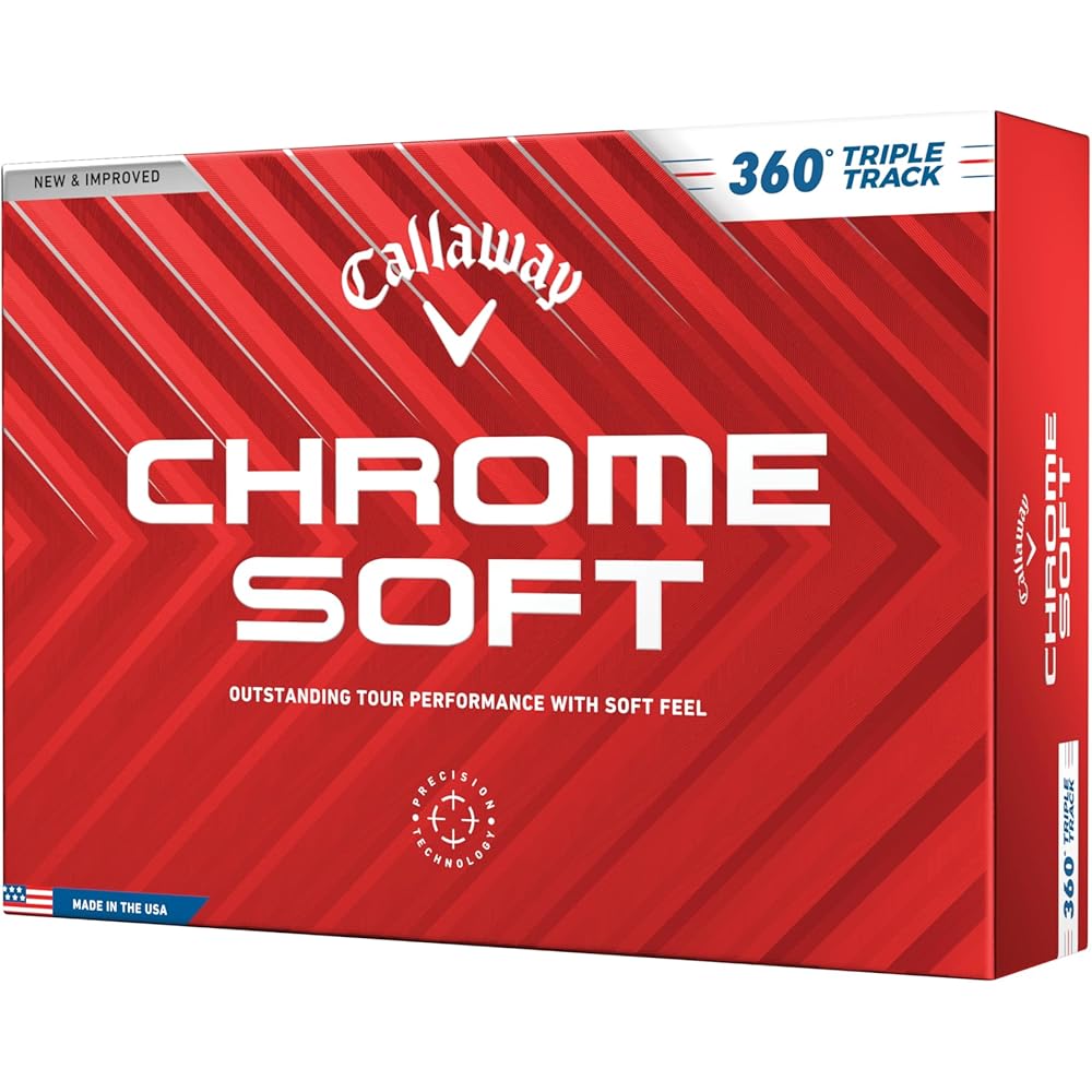 Callaway Chrome Soft 24 Triple Track Golf Balls 3-Piece Structure White