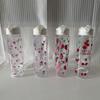 750Ml White Water Bottle Full Printed Cartoon Strawberry Bow Flower Fade Resistant Leakproof Reusable Stylish Cup For Sports