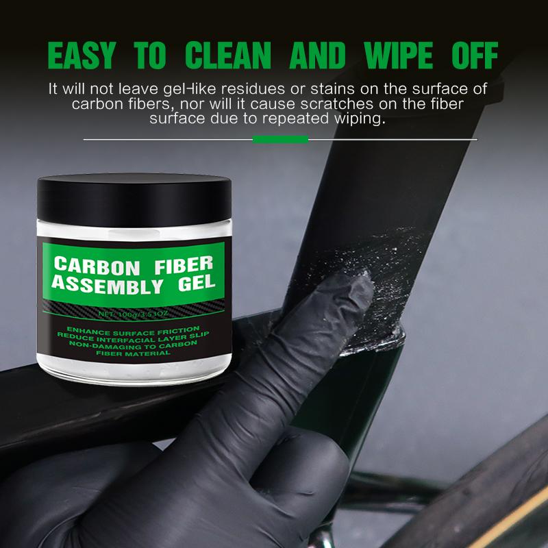 100g Carbon Fiber Bicycle Grease Anti Slip Bicycle Grease Bicycle Anti-Slip Lube Bicycle Assembly Grease for Seat handlebars