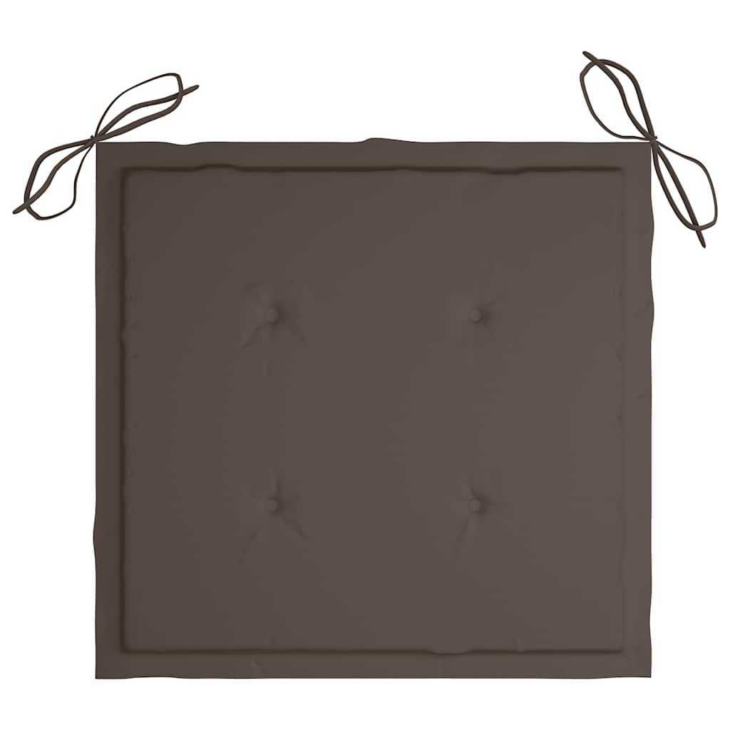Garden Chair Cushions 4 pcs Taupe 40x40x4 cm Oxford Fabric