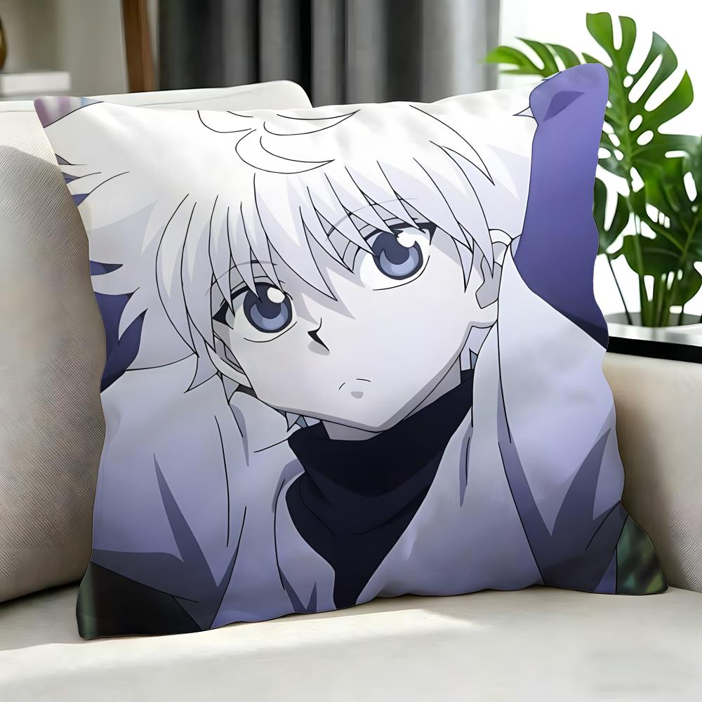 Anime Hunter Hunter Cushion Cover Cushion Cover Set 4Pcs 50X50 45X45 40X40 Pillowcase Decorative Sofa Home Decor
