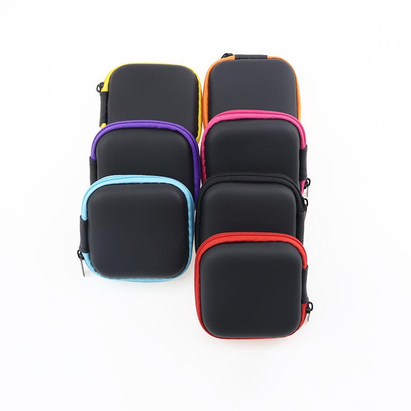 EVA Square Earphone and Data Cable Storage Box with Same-Day Delivery