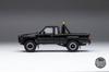 Gaincorp Products Diecasttalk x BoostGear Custom 1/64 Scale Toyota 1985 Hilux 4x4 SR5 Extra Cab Black (Finished)