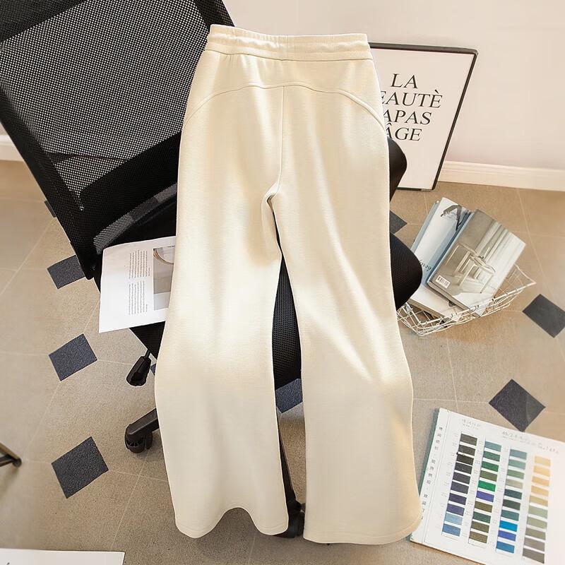 Women's Fleece-Lined Wide-Leg Casual Pants
