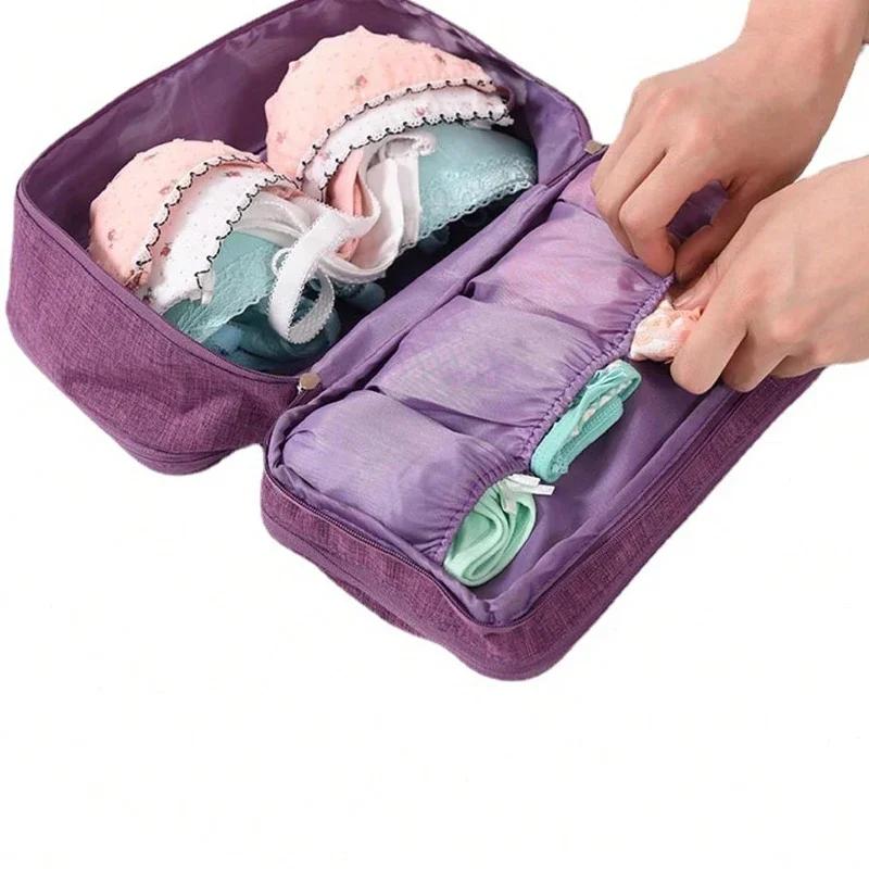 New Travel Underwear Storage Bag, Multi Layer Divided Bra Bag, Travel Storage, Bedroom Storage, Multiple Colors To Choose From