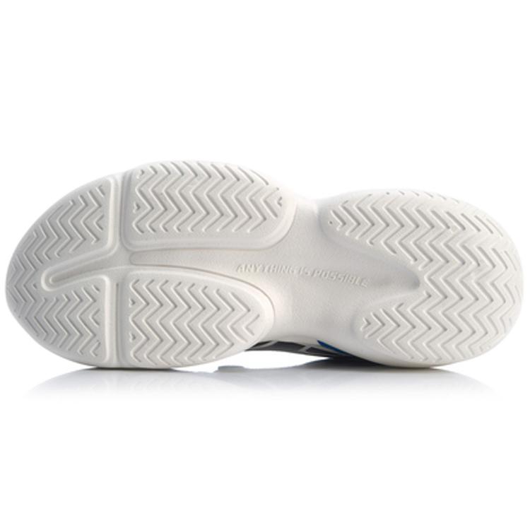 Li Ning Glory 92s Slip Resistant Low top Casual Shoes Unisex Snow Gray AGLP083-8