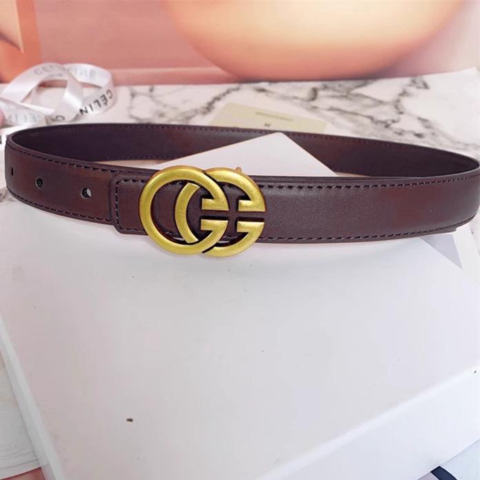 Women's Genuine Leather GG Belt - Casual Fashion Waistband for Trendy Jeans