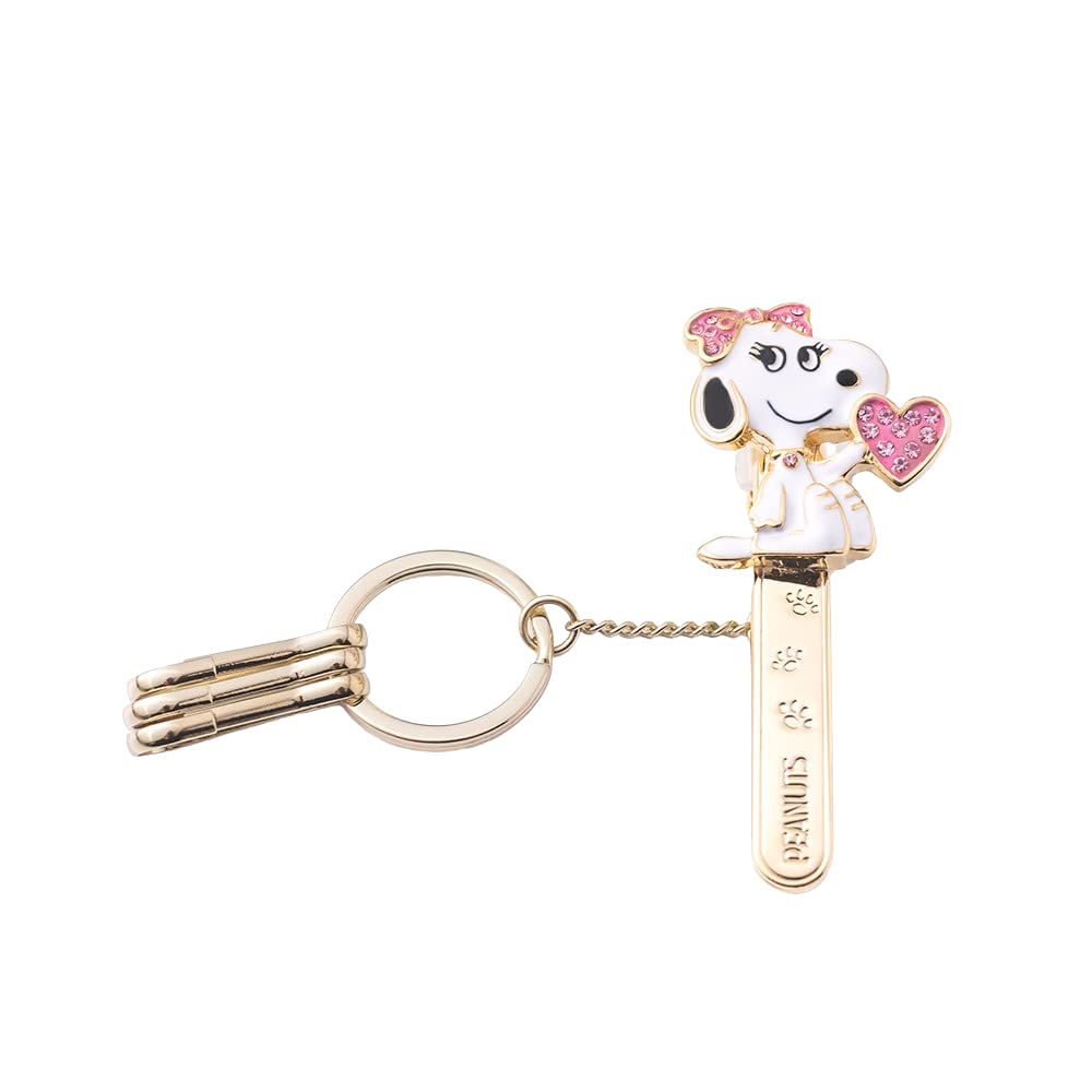 

PEANUTS Сумка Клипса для ключей Колокольчик Сердце Брелок Шарм для сумки Товары Snoopy Популярные [Три карата] золотой