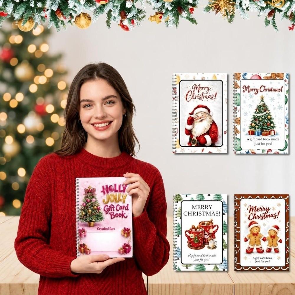Holographic Christmas Gift Card Booklet Christmas Theme Christmas Gift Card Holder  Family Friends