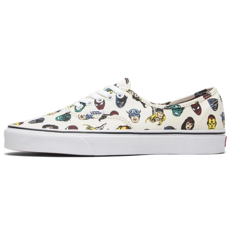 

Кроссовки унисекс Vans Marvel x Authentic Marvel Heads кремовые мульти VN0A38EMRNU