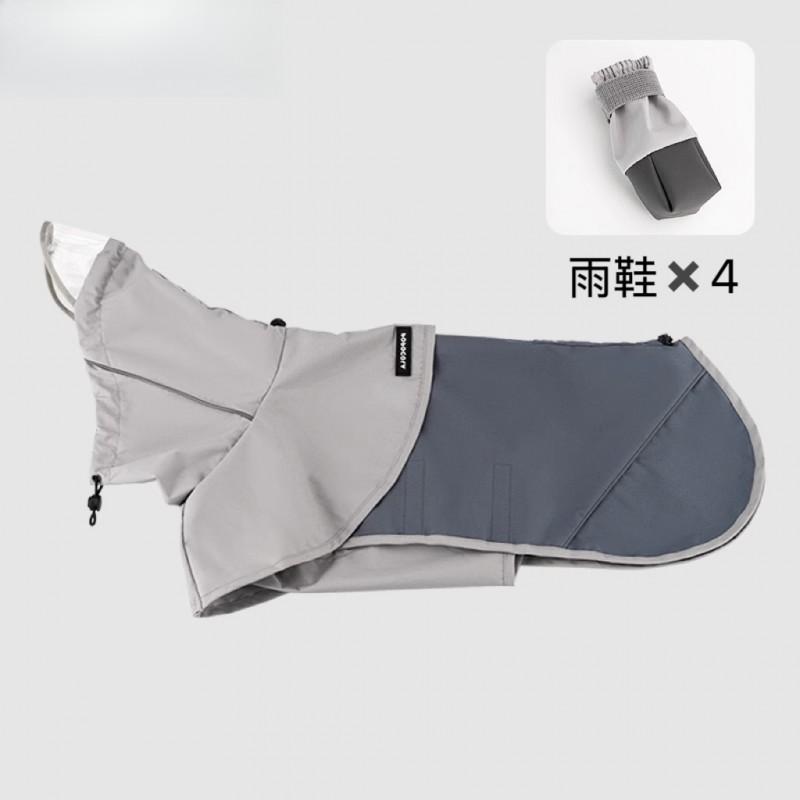 Waterproof Dog Raincoat With Belly Protection Full Coverage Hooded Cape Small To Medium Dogs
