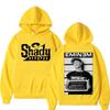 European and American Men's Hooded Sweatshirt Rapper Eminem Print Adult Outdoor Street Casual Warm Long-sleeved Sweatshirt