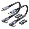 30cm USB X SUMPK 240W USB C Right 40Gbps Data Single 8K or Dual 4K Video Display 4-wire 2, Angle, High-Speed Transmission,