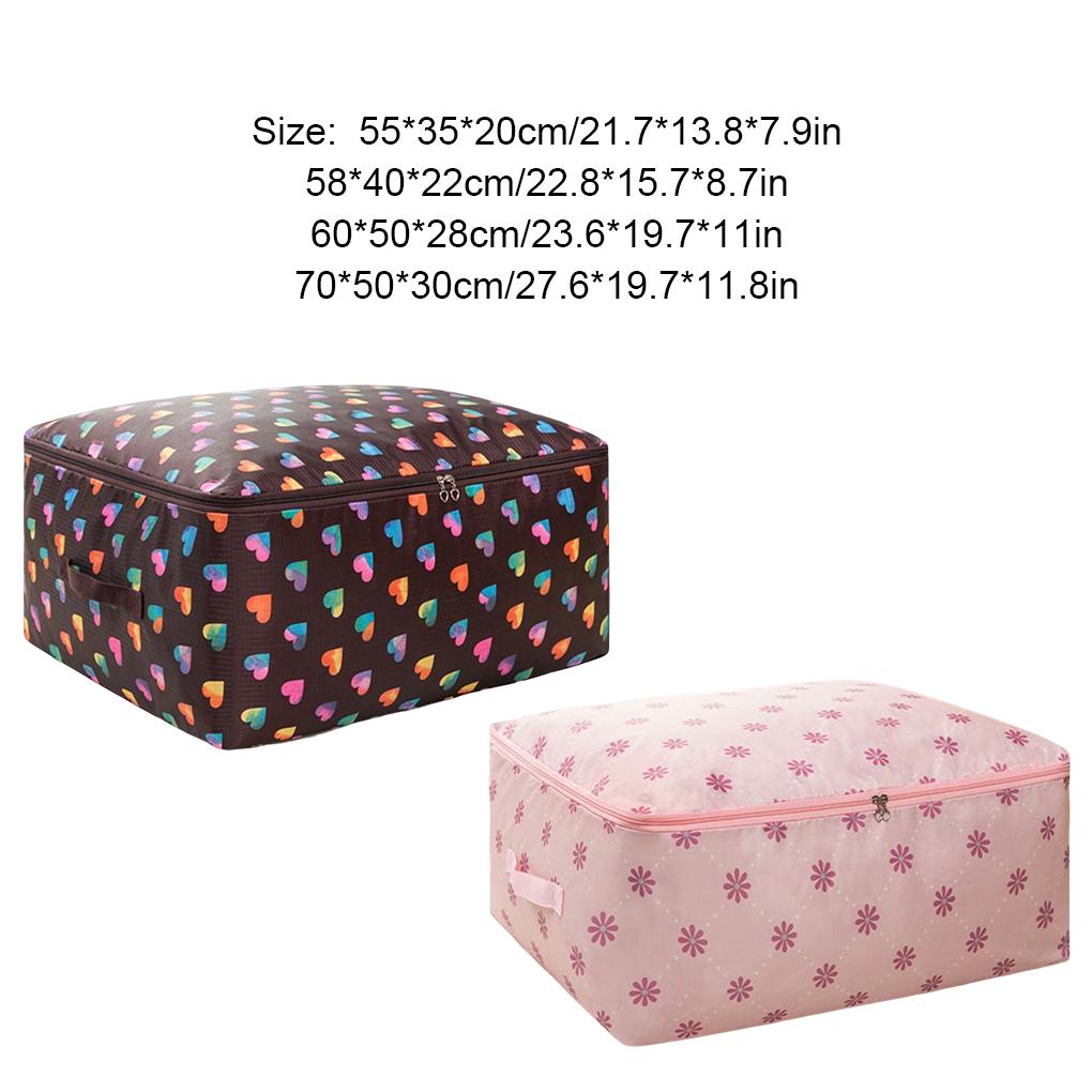 Quilt Organizer Foldable Oxford Storage Bag Clothes Finishing Travel Cartoon Dustproof Washable Luggage Package Case