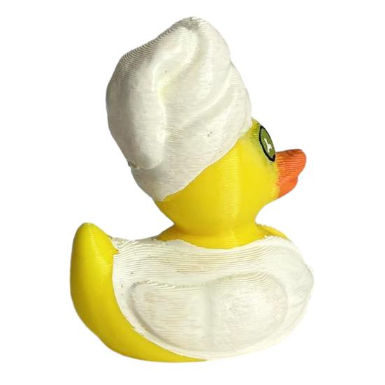 1/2Pcs Diving Duck Figurine 3D Printed SPA Duck Statue Cartoon Animal Sculpture Home Office Desktop Decoration Ornament